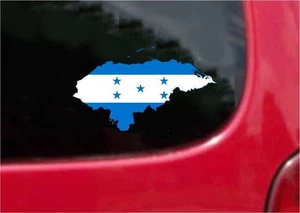 2 (PCS) Honduras Outline Map Flag Decals Stickers Full Color/Weather Proof - Foto 1 di 2