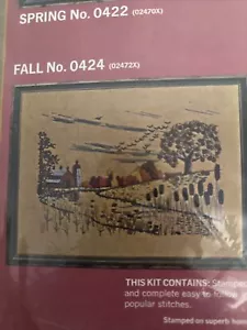Paragon Needlecraft Vintage Fall Barn/Farm View Scene Kit15" X 20" 02472X - Picture 1 of 5