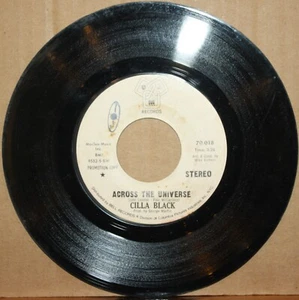 CILLA BLACK **Across The Universe** MONO / STEREO Pop Rock 45 on DJM 70,018 Pro - Picture 1 of 2