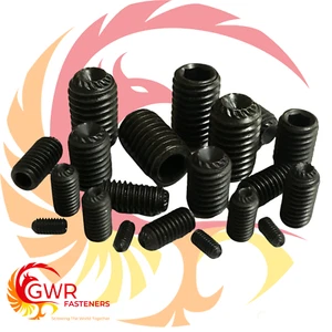 M3 M4 M5 M6 M8 M10 ZÓCALO PUNTO GRUÑIDO TORNILLO HEXADECIMAL JUEGO DE TORNILLOS 10.9 - Imagen 1 de 10