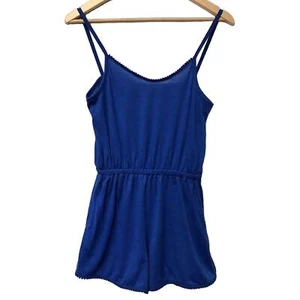 Laugh Out Loud Always Romper Womens Small Blue - Picture 1 of 7