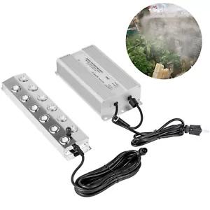 VEVOR 12 Head Waterproof Ultrasonic Mist Maker Pond Fogger w/ transformer - Picture 1 of 12