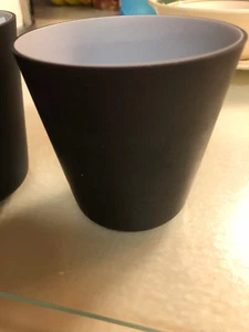 Sets of 4 Japanese Shochu Sake Cups Unique Elegant Satin Black - Picture 1 of 5