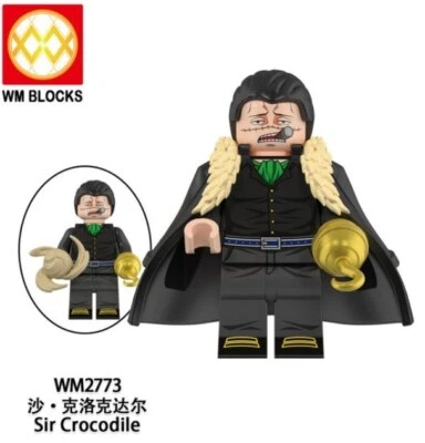 2 inch Custom One Piece Crocodile Minifigure with Base, New/Mint - Image 1 of 2