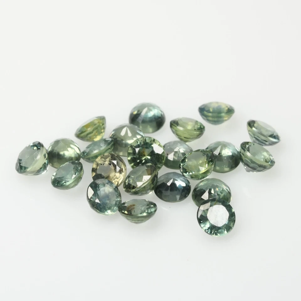 6.10 Cts 22 Pcs 3 MM BiColor Sapphire Untreated Natural Gemstone Madagascar - Image 1 of 1