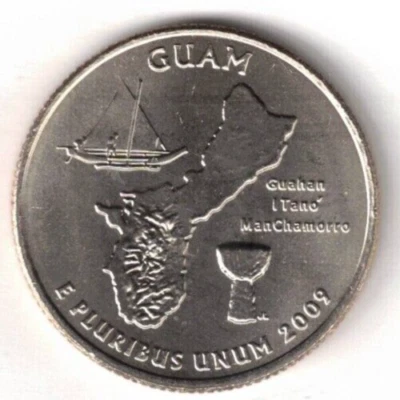 2009-D Denver 25C Guam U.S. Territories Quarter - Image 1 of 2