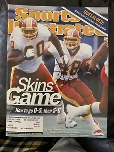 Stephen Davis Authentic Autographed SI Magazine Washington Redskins - Picture 1 of 2