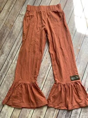 Matilda Jane sz 10 Character Counts Aries burnt orange big ruffles READ 2/2 B13 - Image 1 of 4