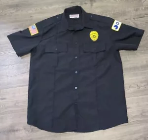 National Patrol Men's Black DTA Security Officer Shirt Size 16-16.5 - Picture 1 of 8