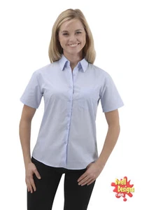 CAMISA FORMAL DE SEÑORA MANGA CORTA Easycare clásica de trabajo oficina tallas 10-16 - Imagen 1 de 1