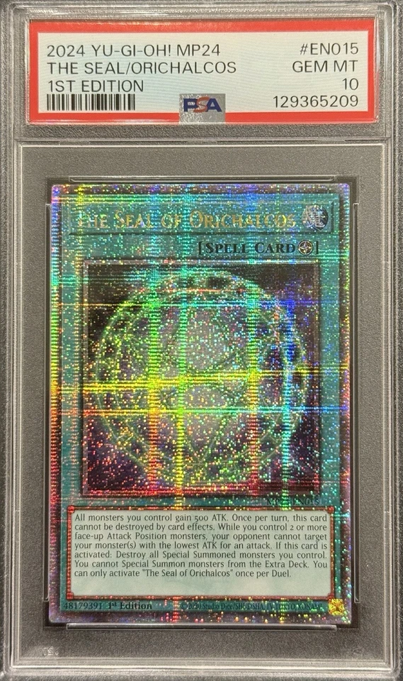 2024 PSA 10 YUGIOH MP24 QCR SEGRETO RARO IL SIGILLO DI ORICHALCOS 💎 - Immagine 1 di 1