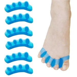 6 Zehenspreizer Gel Zehntrenner Hallux Valgus Bunion Hammerzehen Entspannung - Bild 1 von 2