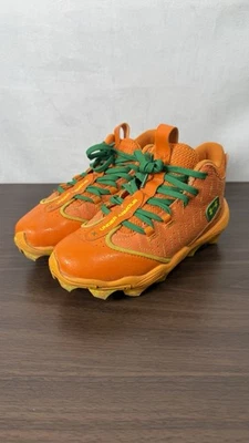 Under Armour Harper 9 Pro 'Bring The Juice' Jr.  Orange Baseball Cleats 1Y - Image 1 of 4