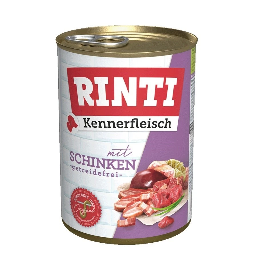 4000158910509 RINTI Kennerfleisch Ham - Nassfutter für Hunde - 400g RINTI - Bild 1 von 1