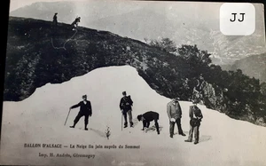 Nr. 804/135JJ Cpa du Ballon d'Alsace La Neige Ende Juni ungeschrieben 88 Vogesen - Bild 1 von 2