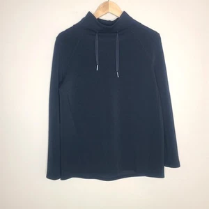Spanx Pullover Top Women Black AirEssentials Got Ya Covered Sweatshirt Size S - Picture 1 of 7