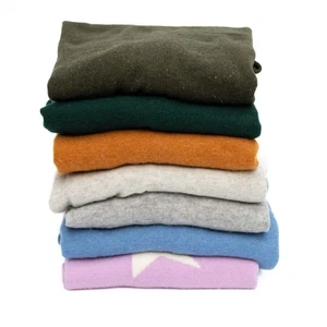 Lot of 7 100% Cashmere Sweaters for Crafts Repair Upcycle Felting Projects - Picture 1 of 7