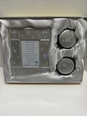 Malco Baby Keepsake Set Primer Rizo Primer Diente y Marco Juego de 3 Piezas Foto 1 de 4