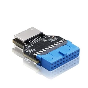 USB 3.0 (USB3.1 Gen 2) Internal Header (19-Pin) to USB 180 degrees connector - Picture 1 of 6