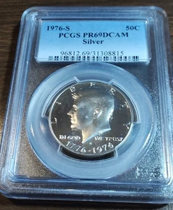 1976-S JFK Silber Half-Dollar PCGS PR-69 DCAM - Bild 1 von 4