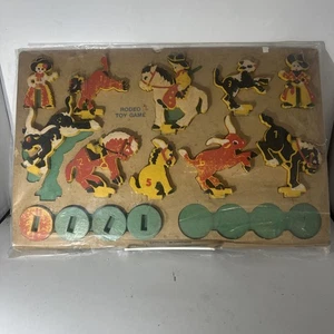VINTAGE 1930’s NATIONAL PLAYTHINGS Rodeo Toy Game - VERY RARE West Hanover Mass - Picture 1 of 5