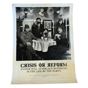 Gundlach Bundschu Wein Reklame Plakat Ron Zak Krise Reform Jugoslawien Vintage - Bild 1 von 9
