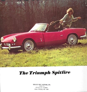 Oldtimer 1962 Triumph Spitfire Verkaufsprospekt ORIGINAL - Bild 1 von 4