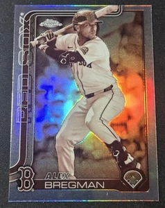 2025 Topps Chrome Alex Bregman Sepia Refractor Boston Red Sox - Picture 1 of 2