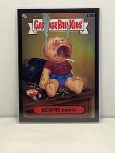 2023 GARBAGE PAIL KIDS CHROME 6 BLACK REFRACTOR CARD 231b BERNIE BURNS /99 - Picture 1 of 2