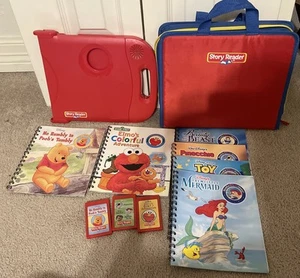 Vintage Disney Story Reader System W/Case And Cartridge With 6 Books. Works! - Picture 1 of 15