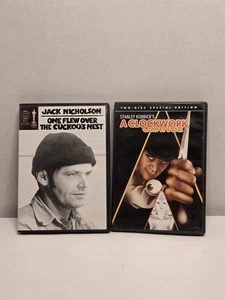 Psychiatric Lot of 2 DVDs- A Clockwork Orange & One Flew Over The Cuckoo's Nest - Picture 1 of 8