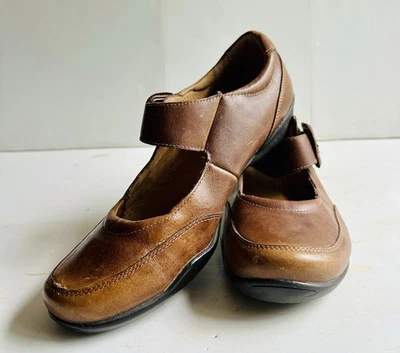 Taos Women’s Brown Leather Mary Jane Flat Comfort Shoes Size 8 - Image 1 of 4