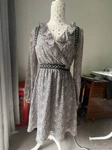 Guess Size Small Snake Skin Leopard Print Dress - Picture 1 of 10