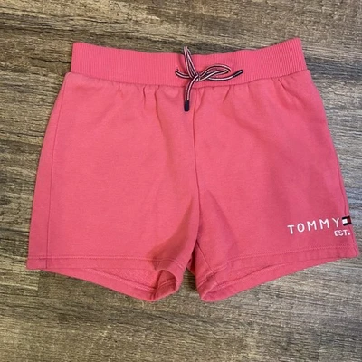 Pantalones Cortos Tommy Hilfiger Niña Talla 6/7 Polar Rosa Cordón Usados en Excelente Condición Foto 1 de 4