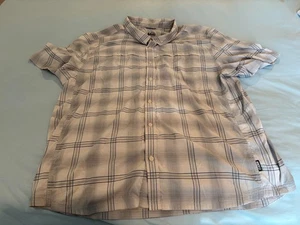 REI Co-Op Nylon Button Down Shirt Mens Size XL Short Sleeve Collar Outdoor Top - Picture 1 of 2