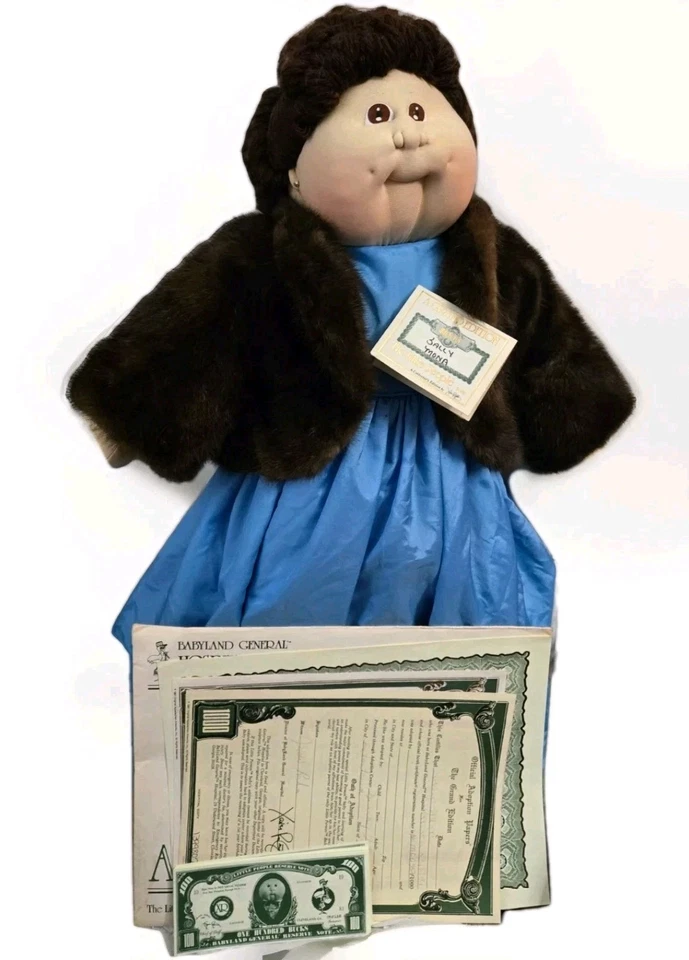 Vintage Cabbage patch little people Grand Edition hand signed paperwork mink - Image 1 of 4