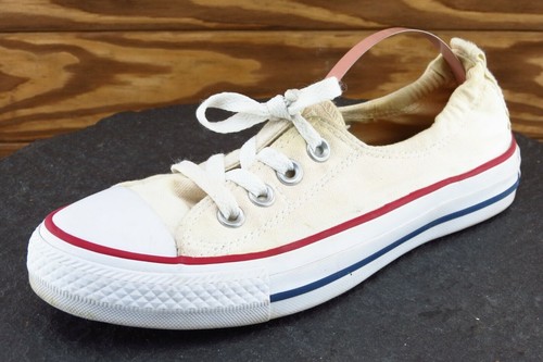Scarpa Converse All Star donna taglia 6 M beige stringata bassa tessuto 537084f