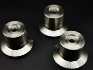 3x Solid Steel 70x50mm HiFi Speaker AMP Isolation Spike Stand Feet Base ceraball - Picture 1 of 3