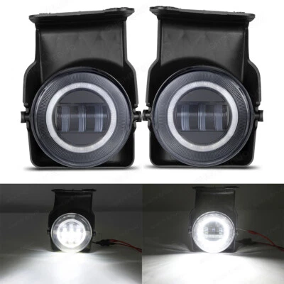 Для 2003 2004 2005 2006 GMC SIERRA 1500 2500 3500 светодиодные противотуманные фары белый Halo DRL - Изображение 1 из 4