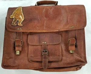 Komal's Passion Leder 17 x 13 stabile Leder Aktentasche Messenger Bag für Herren - Bild 1 von 9