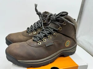 Timberland White Ledge Hiking Boots Mens Brown Leather Waterproof - 8.5 WIDE - Picture 1 of 8