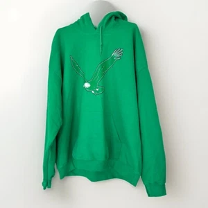 Eagles SweatShirt Gildan Kelly Green Size XL Hoodie Excellent Condition - Picture 1 of 5