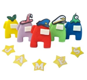 AMONG US cake toppers edible Fondant Decoration personalised birthday unofficial - Picture 1 of 5