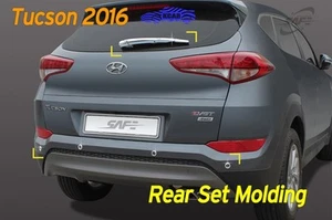 Rear Wiper Arm Cover Garnish Set Silver K-537 8Pcs for Hyundai Tucson 2016~2020 - Picture 1 of 12