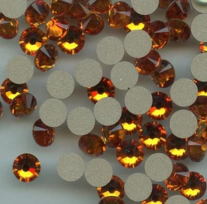 2058 SS34 TAN *** 24 STRASS SWAROVSKI FOND PLAT 7,2mm TANGERINE F - Picture 1 of 2
