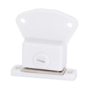 4x WHITE Magnetic Latch Cabinet Cupboard / Door Drawer Magnet Locks Catches - Picture 1 of 3