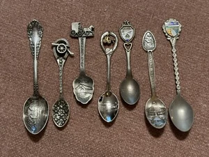 Weltreisende Souvenir Löffel 7 Stück - Virginia, New York, Pennsylvania - Bild 1 von 12
