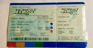 Robert Plant 30 Nov 2005 Milan used ticket (Led Zeppelin) - Imagen 1 de 1