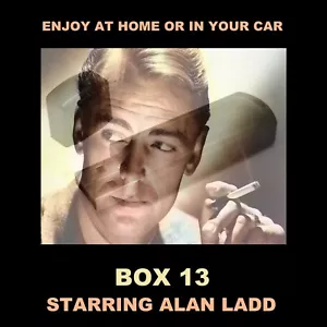 BOX 13 WITH ALAN LADD. 53 OLD-TIME RADIO DETECTIVE SHOWS ON A USB FLASH DRIVE! - Foto 1 di 4