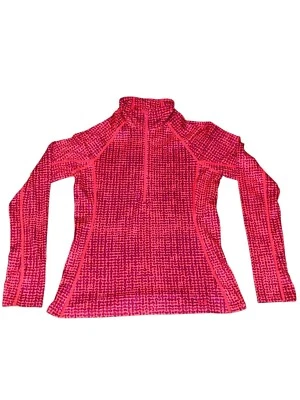 Camisa Under Armour Mujer Capa Base Rosa Equipo Frío Correr 1/4 Cremallera Ajustada Grande Foto 1 de 4